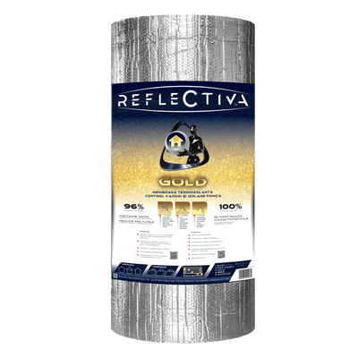 Rolă Reflectiva Gold cu eticheta de produs