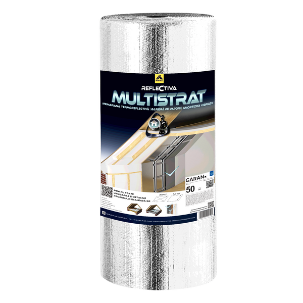 Rolă Reflectiva Multistrat cu eticheta de produs 2027
