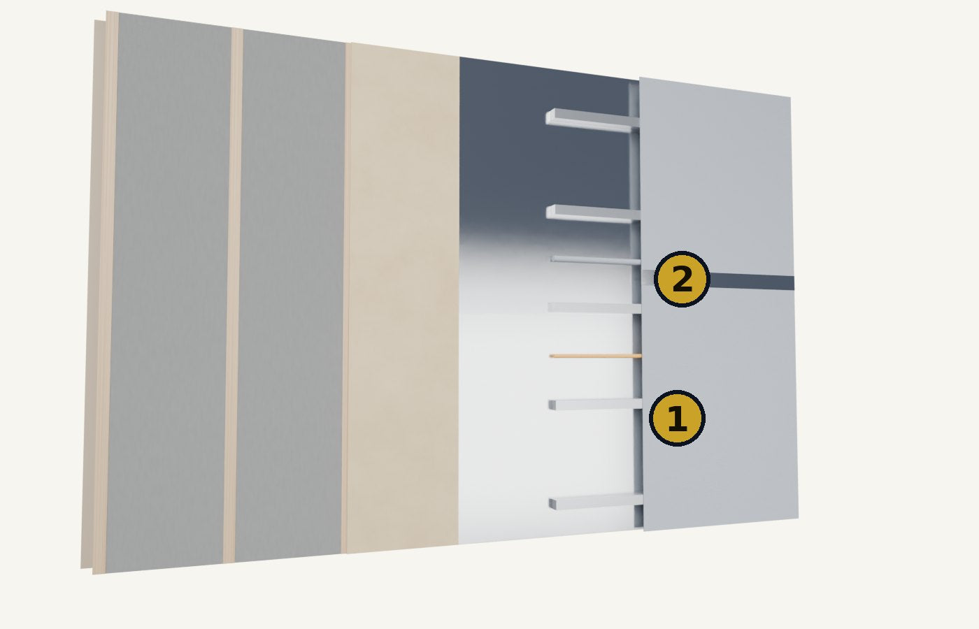 Al doilea strat Reflectiva Multistrat, cu aluminiul către exterior