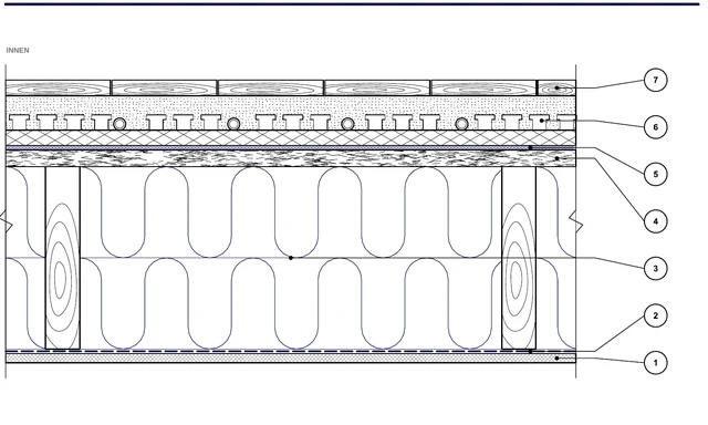 CAD-Detail ISO-PLA-05: Decke über Kriechkeller — System mit Nut-und-Feder-Platten
