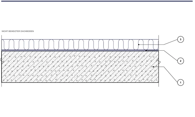 CAD-Detail ISO-POD-01: Dachbodendecke auf Betondecke