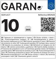 GARAN-Etikett Reflectiva Bronze